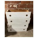 Drawers approximately 12 x 26 by