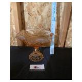 Carnival glass bowl