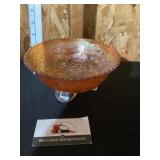 Carnival glass bowl