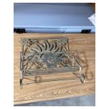 Metal shelf approximately 14 x 15 tall