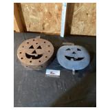 Metal Jack o lanterns