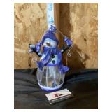 Snowman candle holder