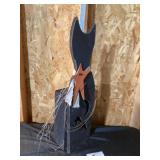 Wooden cat decor
