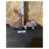 Stuffed rolling rabbits