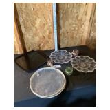 Deviled eggs, trays