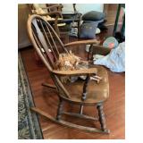 Wooden rocking chair