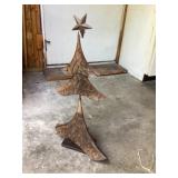 Metal Christmas tree approximately 28 inches tall