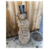 Metal snowman decor Watch only 36 inches tall