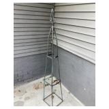 Metal trellis approximately 5 feet tall