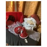 Tote of Christmas decor