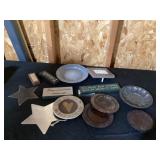 Home decor and candle plates