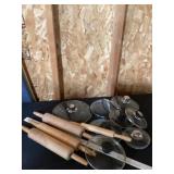 Rolling pins and miscellaneous lids