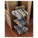 Clothes rack with hangers