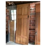 Cortis on oak pocket door approximately 36 x 100