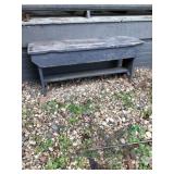 Wooden bench approximately 12 x 46 x 20 tall