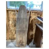 Antique wood ironing board