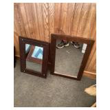 Mirrors approximately 14 x 19 tall other one for
