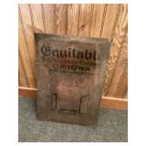Vintage metal calendar holder 14 x 20 tall
