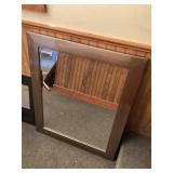 Leveled mirror approximately 28 x 34