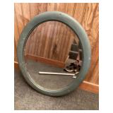 Beveled oval mirror 19 x 23