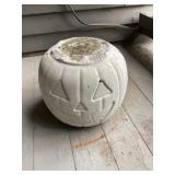 Concrete jack o lantern