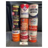 Skelly, COOp, Texaco Oil Cans