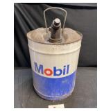Mobil 5 Gallon can