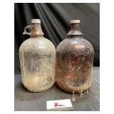 Two Glass Soda Bottles