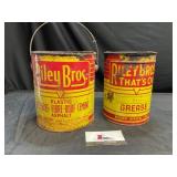 Riley Bros Grease and Roof Cement Cans