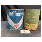 Conoco and Varcom Antifreeze Cans