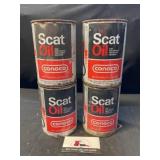 4 Conoco scat Oil Cans