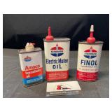 Standard  And Amoco Oil Cans