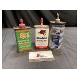 Machine Oil, Mobil and O K Oil