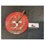 Vintage tank Wagon Mechanical Counter Plate