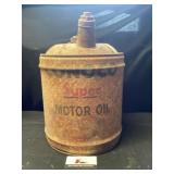 Conoco Super Motor Oil Can