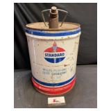Standard Oil Lubricant 5 Gallon Can