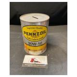 Pennzoil Motor Oil Bank Can