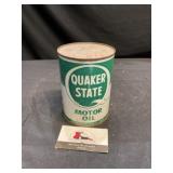 Quaker State Oil Can