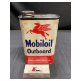 Mobiloil Outboard Oil Can