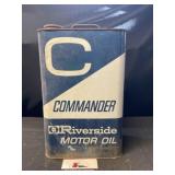 Commander Riverside Motor Oil Can