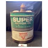 Conoco Super Motor Oil Can