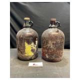 Two Glass Soda Bottles