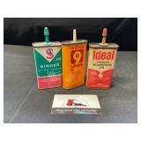 Singer, Hoppes and Ideal Oil Can