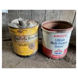 Amoco and Cen Pe Co Oil Cans