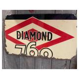 Diamond Sign Enamel double sided