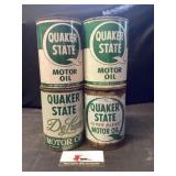 Quaker State Oil Cans