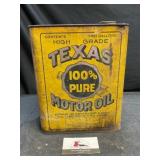 Texas Motor Oil can