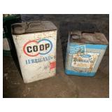 Ford and Coop Oil Cans