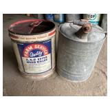Farm Service and Galvanized Oil Cans