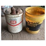 Phillips 66 and John Deere Cans
